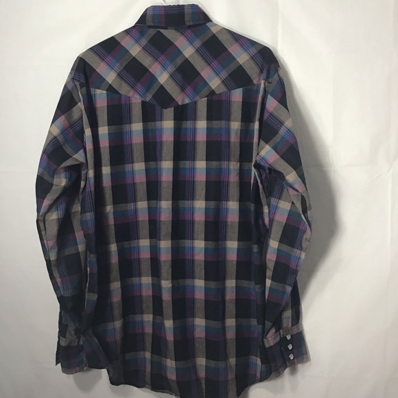 Vintage Western Pearl Snap Plaid Rodeo Shirt - Picture 8 of 8